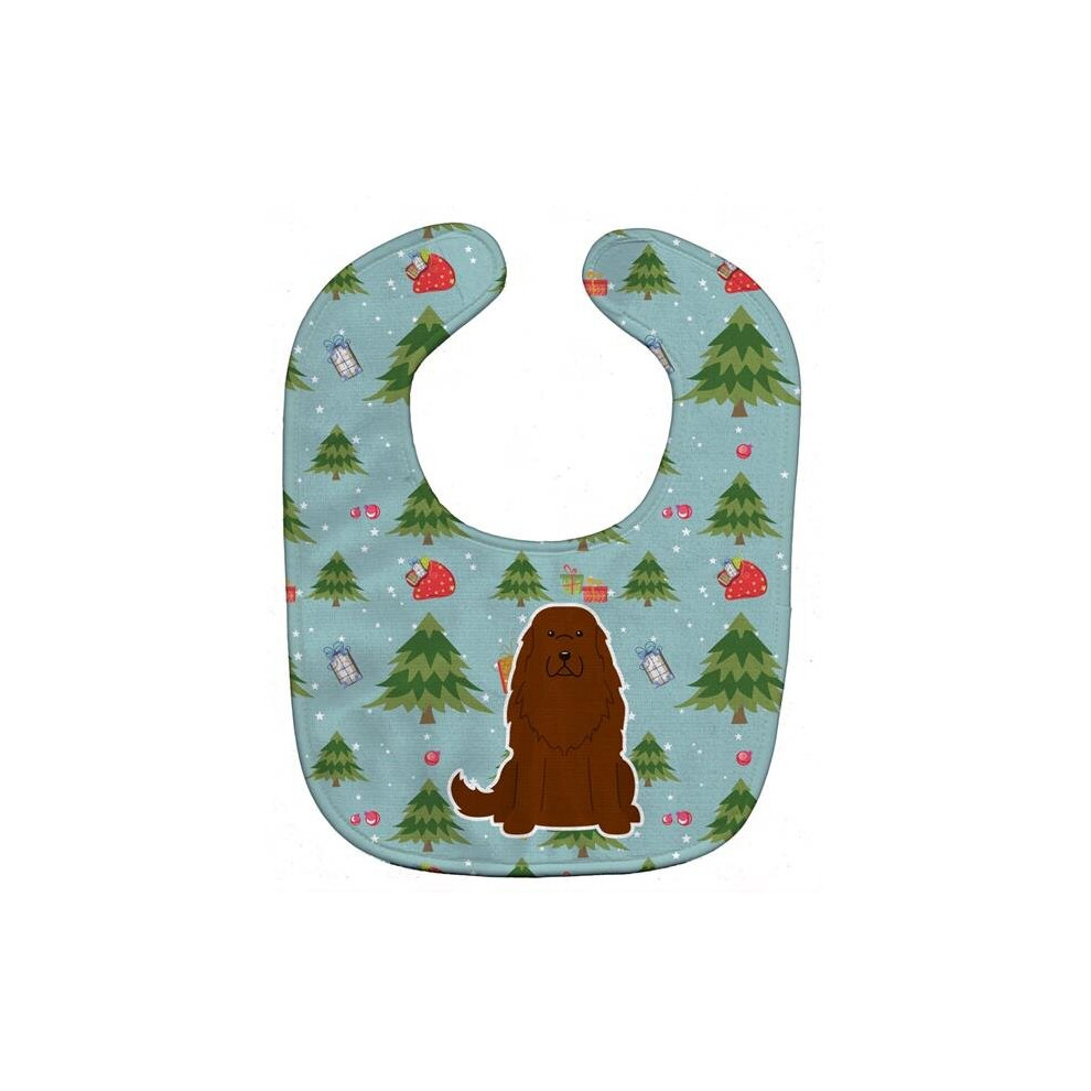 Christmas Caucasian Shepherd Dog Baby Bib Stationx
