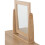 Seconique Seville 3 Drawer Dressing Table Set White High Gloss/Light Oak Effect Veneer 3