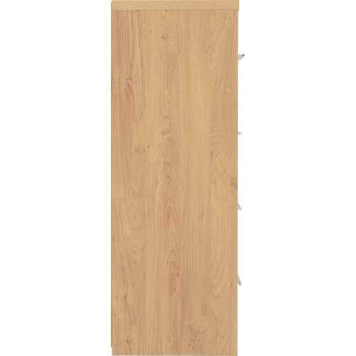 Seconique Seville 3+2 Drawer Chest White High Gloss/Light Oak Effect Veneer 1