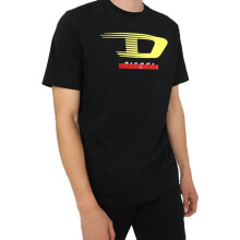 (XL) DIESEL T JUST Y4 Mens T Shirt Crew Neck Black Cotton Tee