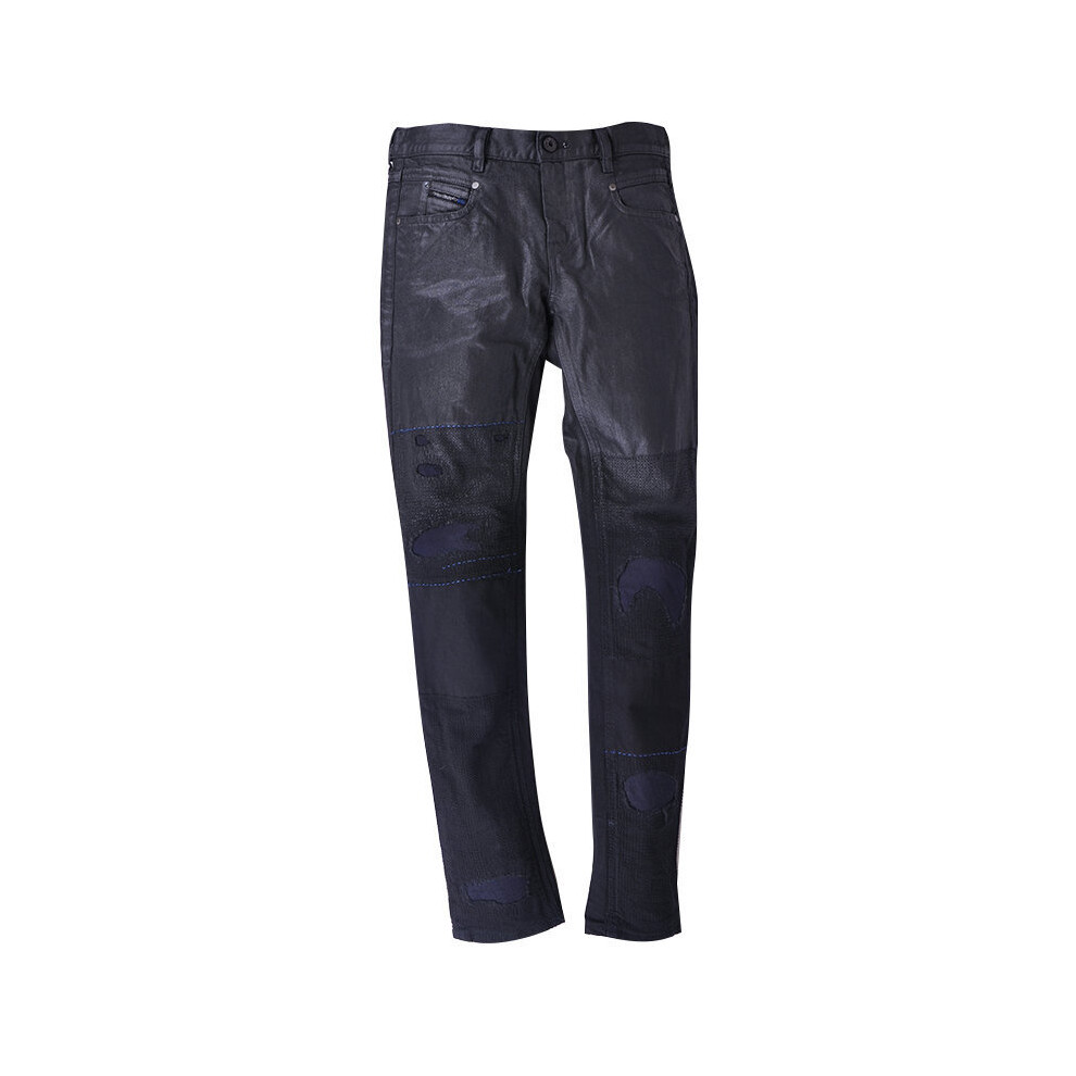 (W29 L32) DIESEL BELTHY 0856E Womens Jeans Denim Regular Slim Black Pants Limited Edition