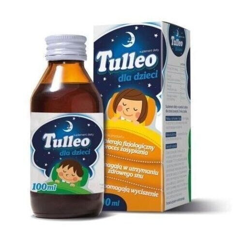 Tulleo Kids Sleep Syrup 100ml - Helps Fall Asleep & Relieves Stress (For Children 3+)