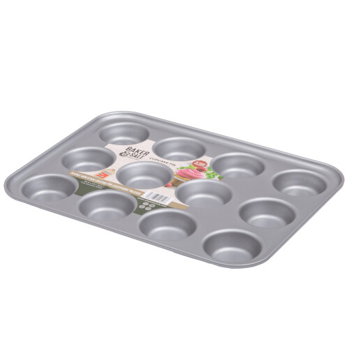 Baker & Salt Non-Stick 12 Cup Cupcake Tin