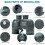 USCAMEL 10X50 Marine Binoculars with Rangefinder Compass, Waterproof 8