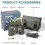 USCAMEL 10X50 Marine Binoculars with Rangefinder Compass, Waterproof 3