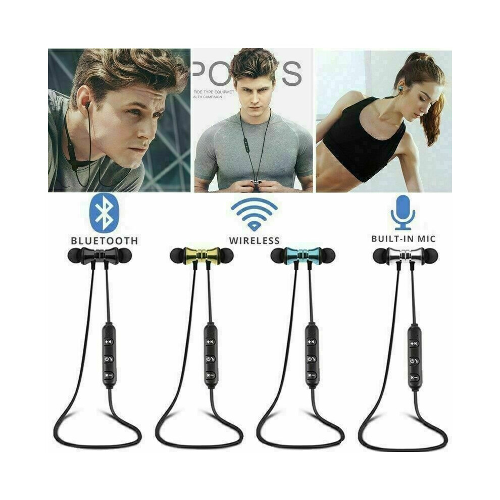 (Blue) Wireless Tooth Headphones Earphones Earbuds Blue 9075042147489