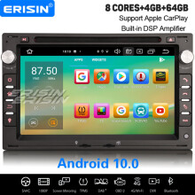 8-Core Android 10.0 Car Stereo CarPlay DAB+ DSP Sat Nav For VW Polo Golf MK4 T5 Peugeot 307