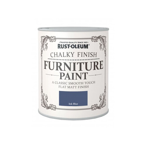 Rust-Oleum Chalk Furniture Paint Ink Blue 750ml