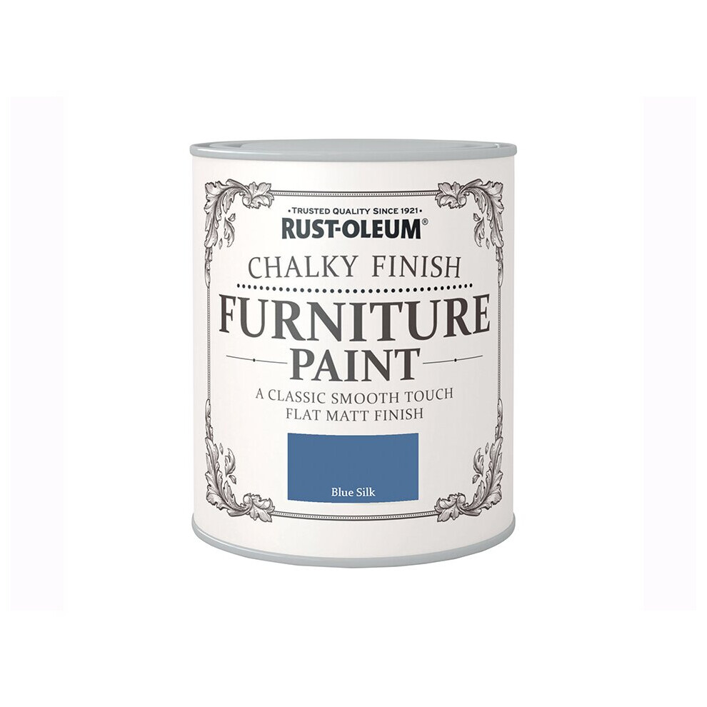 Rust-Oleum Chalk Furniture Paint Blue Silk 750ml