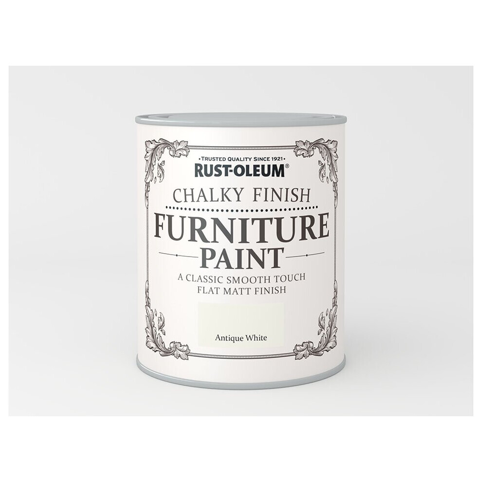 Rust-Oleum Chalk Furniture Paint Antique White 750ml