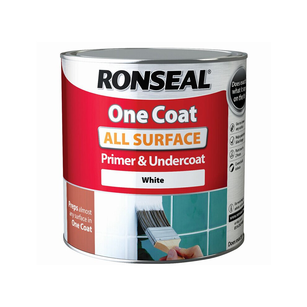 Ronseal One Coat All Surface Primer and Undercoat White 2.5L