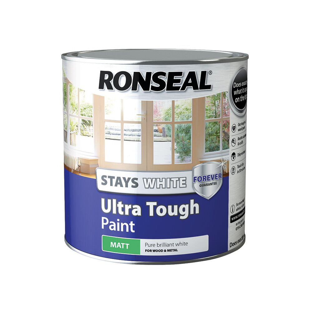 Ronseal Stay White Ultra Tough Matt 2.5L