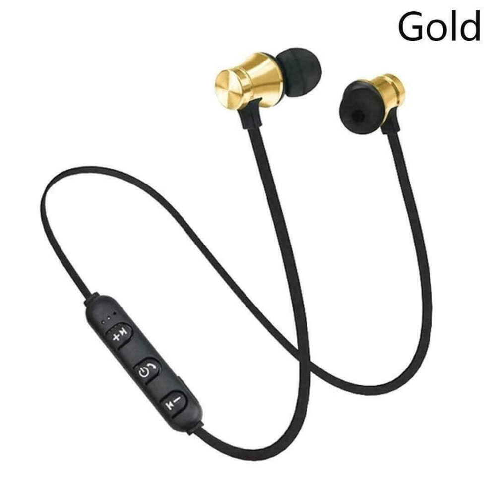 (Gold) Wireless Bluetooth Headphones Earphones Earbuds Gold 9075042147496