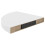 VidaXL vidaXL 2x Floating Corner Shelves White MDF Bookcase Shelving Display Unit 7