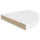 VidaXL vidaXL 2x Floating Corner Shelves White MDF Bookcase Shelving Display Unit 5