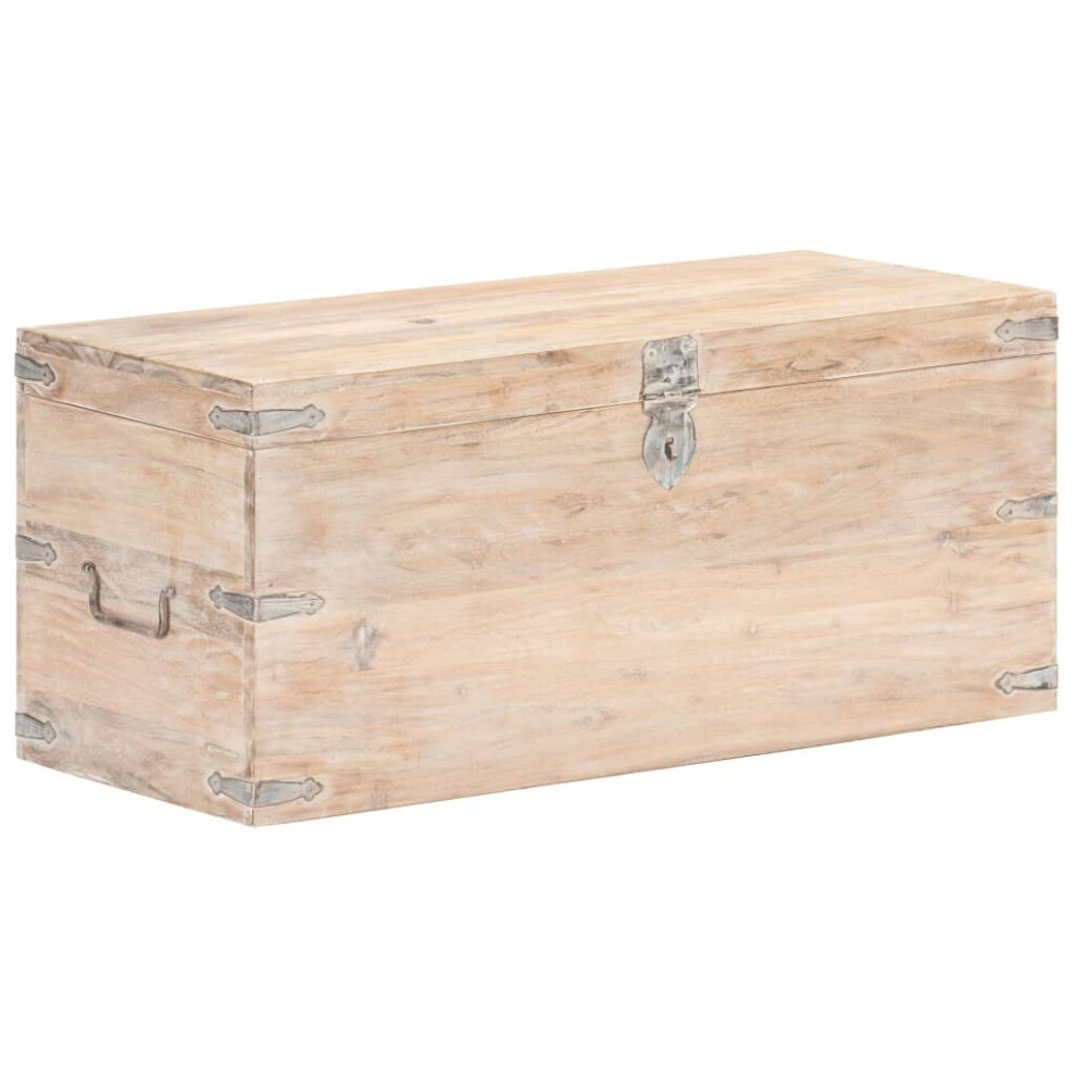 Vidaxl Solid Acacia Wood Chest Wooden Storage Cabinet Trunk Box Furniture