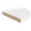VidaXL vidaXL 2x Floating Corner Shelves White MDF Bookcase Shelving Display Unit 10