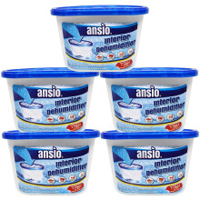 ANSIO Dehumidifier Pack of 5 x 500ml Condensation Remover Moisture Absorber Dehumidifiers for Damp