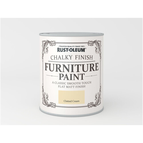 RustOleum Chalk Furniture Paint Clotted Cream 750ml on OnBuy