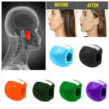 (Pink) 3Pcs Small Face Fitness Ball Facial Jaw Exerciser