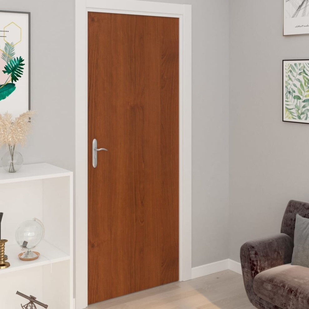 Vidaxl 4X Self-Adhesive Door Films Oak Pvc Home Decor Privacy Sticker Light