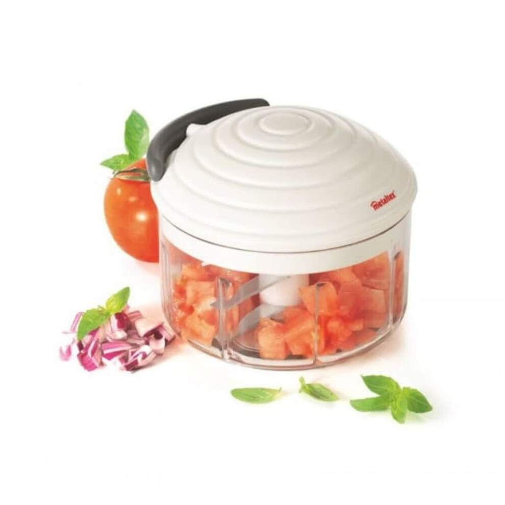 Metaltex Vegetable Chopper Rotomac Kitchen Fruit Cutter Herb Chopper Shredder