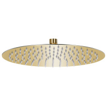 vidaXL Rain Shower Head Stainless Steel 30 cm Round Gold Bathroom Shower Part