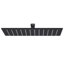 vidaXL Rain Shower Head Stainless Steel 30x20 cm Rectangular Black Shower Part