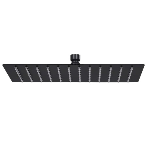 VidaXL vidaXL Rain Shower Head Stainless Steel 30x20 cm Rectangular Black Shower Part