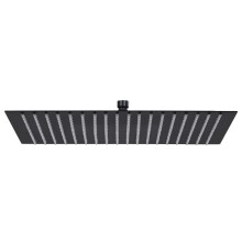vidaXL Rain Shower Head Stainless Steel 50x50 cm Square Black Shower Part
