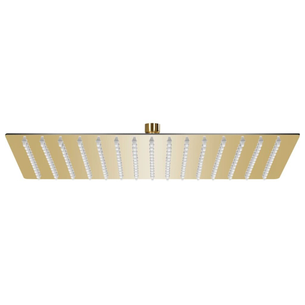 Vidaxl Rain Shower Head Stainless Steel 40X30 Cm Rectangular Shower Part Gold