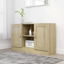 vidaXL Sideboard Sonoma Oak Engineered Wood Storage Cupboard Buffet Cabinet