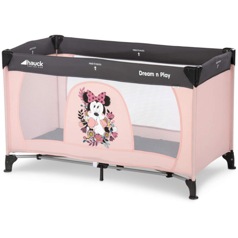 Disney Dream N Play Travel Cot - Minnie Sweetheart