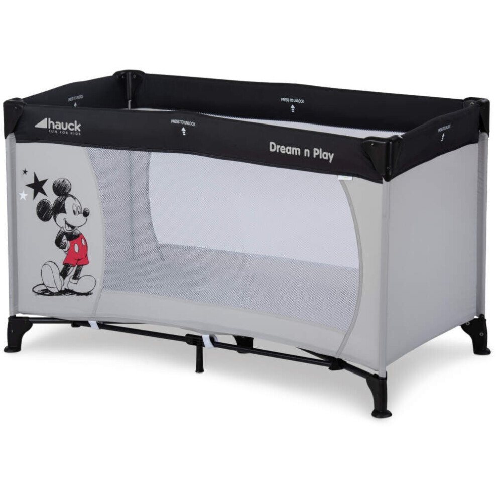 Hauck Disney Dream n Play Travel Cot - Mickey Stars