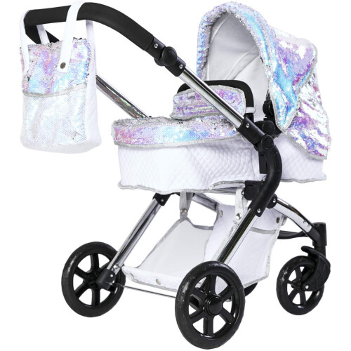 Roma Roma Polly Single Dolls Pram - Mermaid