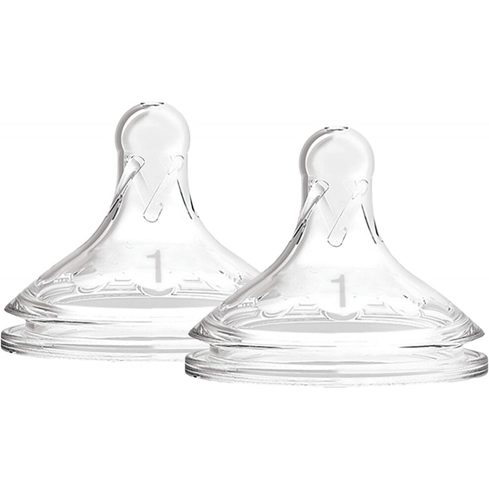 Dr Browns Options + Level 1 Teats - 2 Pack