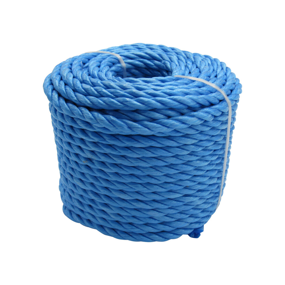 Securefix Direct Polypropylene Rope 3 Strand 12mm x 30m Coil (Camping Washing Line Yacht Bar Blue Ropes, Cords & Slings