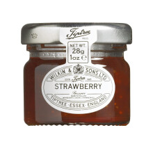 Tiptree Strawberry Preserve 28g Portions x72 - Wilkin & Sons, Medium-Texture Jam with Large Fruit Pieces, Ideal for Cafes