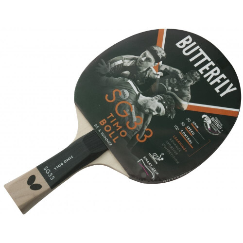 Ρακέτα επιτραπέζιας αντισφαίρισης Butterfly Timo Boll SG33 - Εγκεκριμένη από ITTF - Addoy - 1,7 χλστ.