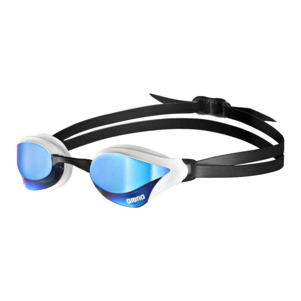 (Blue/white) Arena Cobra Core Swipe Mirror Swimming Goggles