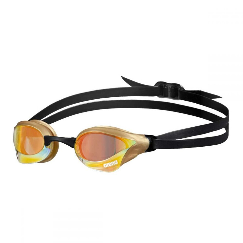 (Yellow/Copper/Gold) Arena Cobra Core Swipe Mirror Swimming Goggles