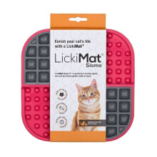 Lickimat Cat Slomo Pink Feeding Mat