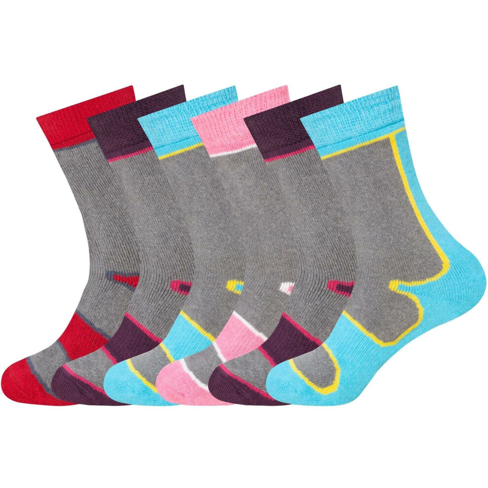 (3 Pack) Womens Socks Ladies Hiking Ski Socks UK4-7