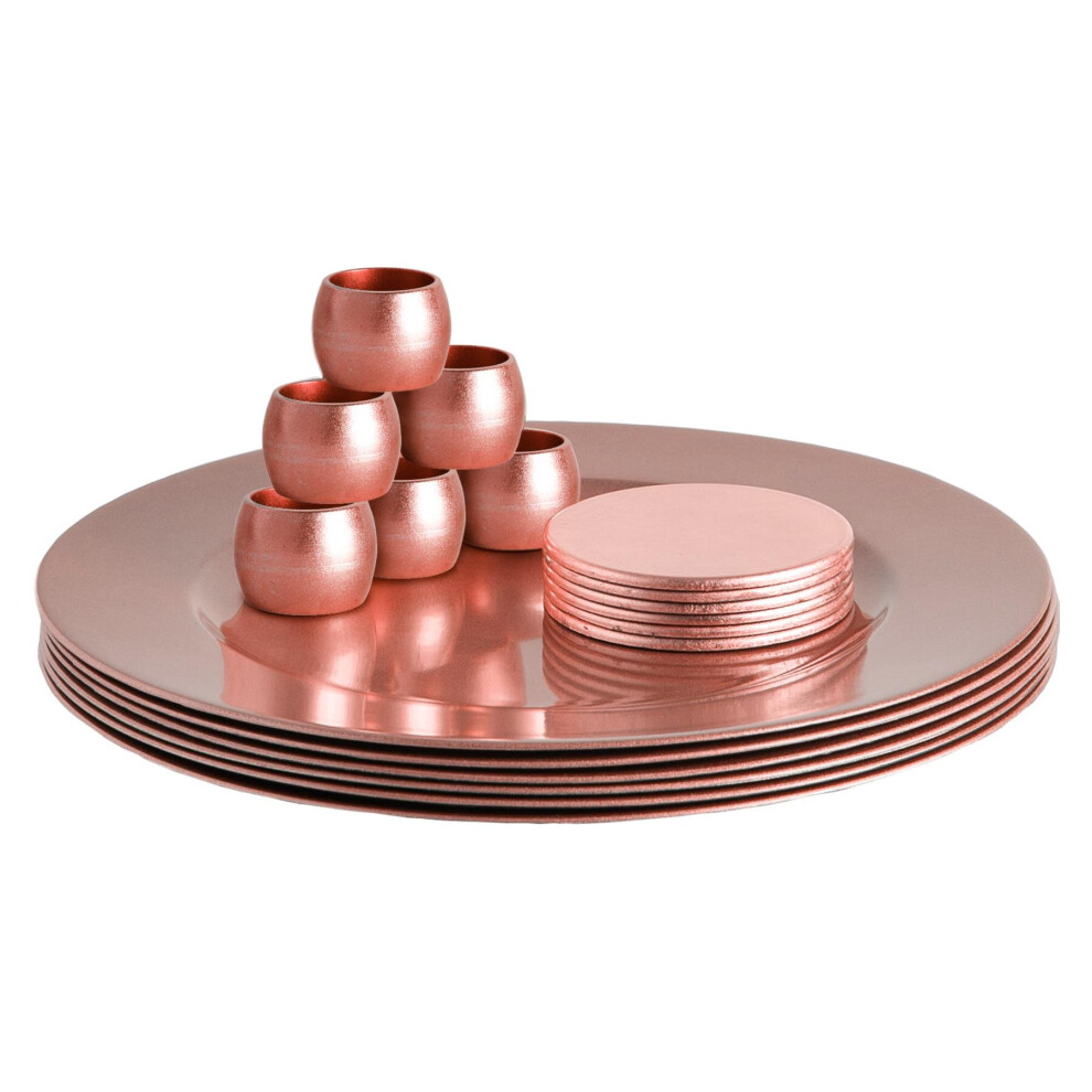 Metallic Coasters 10cm Pack Of 6