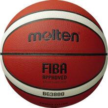 Molten Bg3800 Basketball Indend?rs FIBA-godkendt kompositl?der st?rrelse 7 Velegnet til drenge i alderen 14 og voksne OrangeIvory