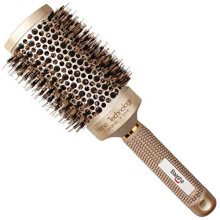 Baasha Extra Large Round Brush 3 Inch, Hair Brush With Boar Bristle, Dry Round Brush for Long Hair, Boar Bristles Round Brush For Blow Drying, Large C