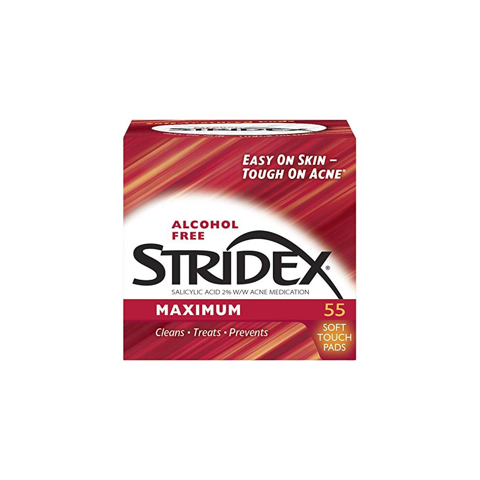 Stridex Strength Medicated Pads, Maximum - 55 Count (Pack of 1)