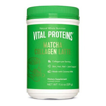 Vital Proteins Matcha Lattes, Matcha Green Tea Collagen Latte Powder, L-Theanine & Caffeine & MCTs - Supporting Healthy Hair, Skin, Nails - Original