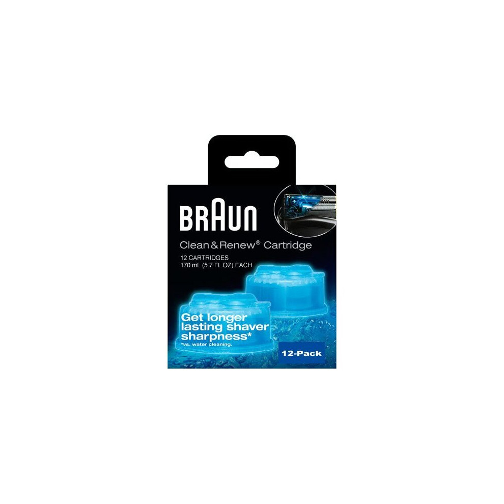 Braun Syncro Shaver System Clean & Renew Refills (12 size)