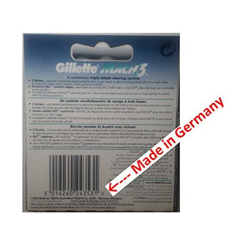 Gillette Gíllette Mach 3 Razor Refill Cartridges 4 Count 2